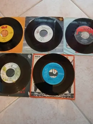 Lotto 5 Vinili 45 Giri Pop Rock