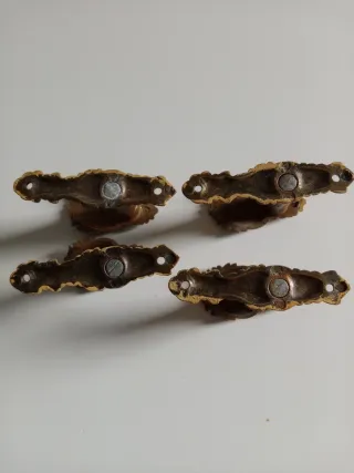 Tiradores antiguos estilo barroco bronce