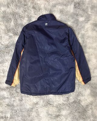 Chaqueta Fila niño XL vintage azul naranja