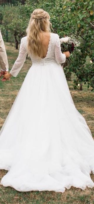 Vestido Novia Rosa Clará Mariel