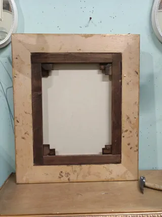 Dipinto olio suo tela  cornice oro