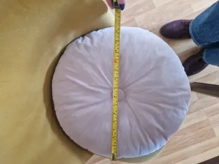 2 Cojines Redondos Terciopelo Rosa