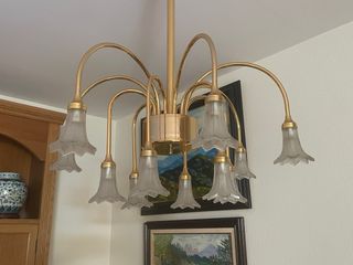 Lámpara de techo vintage lágrimas doradas