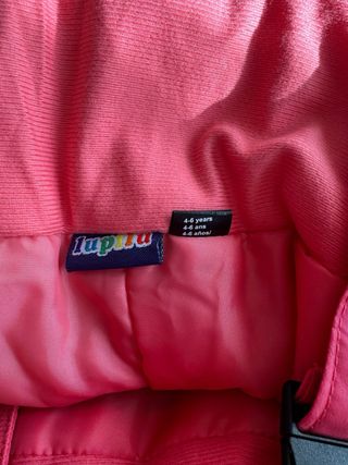Pantalón de esquí rosa niña