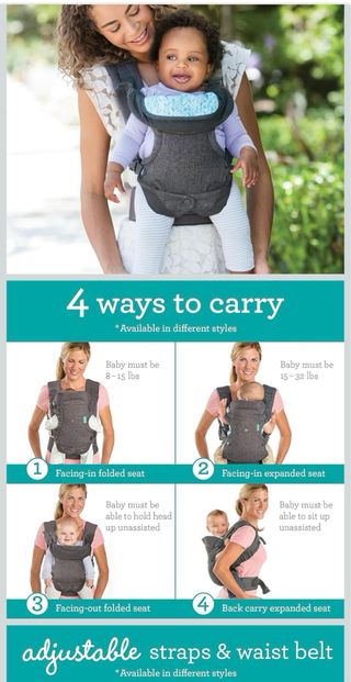 Mochila Portabebé Flip Advanced Gris