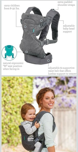 Mochila Portabebé Flip Advanced Gris