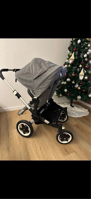 Carro gemelar Bugaboo gris