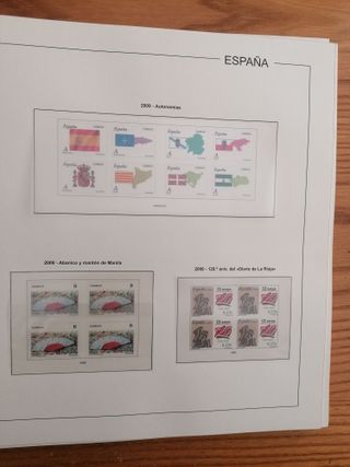 SUPLEMENTO AÑO 2009. BLOQUE DE 4. HOJAS EDIFIL SIN