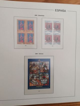 SUPLEMENTO AÑO 2009. BLOQUE DE 4. HOJAS EDIFIL SIN