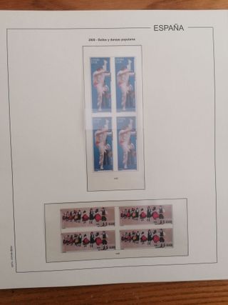 SUPLEMENTO AÑO 2009. BLOQUE DE 4. HOJAS EDIFIL SIN