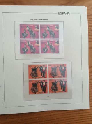 SUPLEMENTO AÑO 2009. BLOQUE DE 4. HOJAS EDIFIL SIN