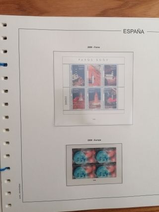 SUPLEMENTO AÑO 2009. BLOQUE DE 4. HOJAS EDIFIL SIN