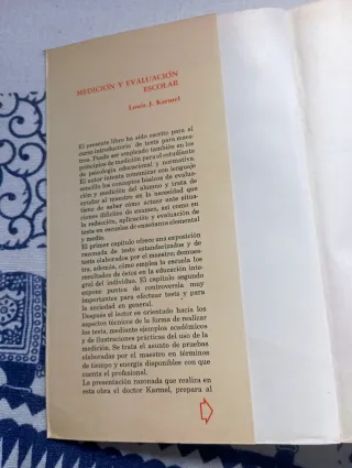 Vendo Libro:Medición y evaluación escolar.