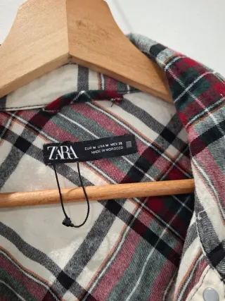 Camisa cuadros Zara