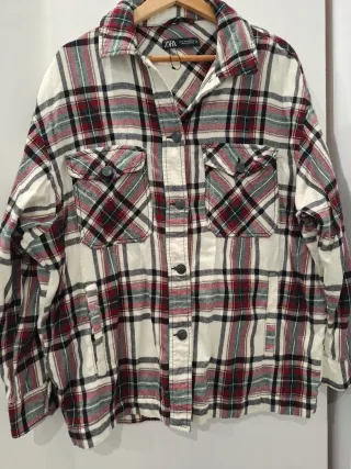 Camisa cuadros Zara
