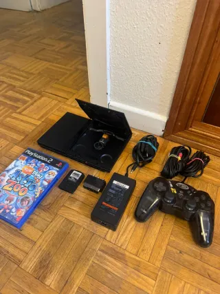 Console PS2 con controller, 1 gioco, problema di memoria e lettore