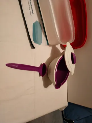 Tupperware Set per Pasta Rosso e Bianco