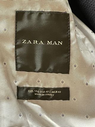 Americana Zara Man Azul Marino