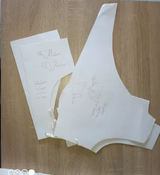 Moldes de bañador Tanga Delantera y Posterior