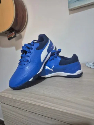Scarpe da bamnino Puma blu numero 35