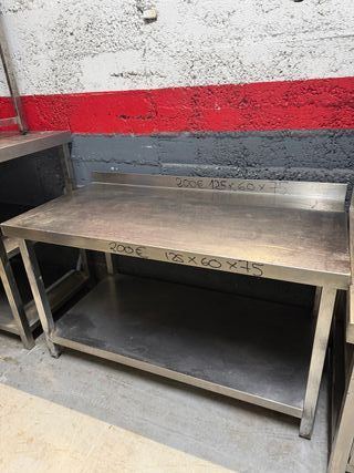 Mesa de acero inoxidable industrial