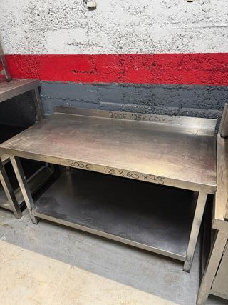 Mesa de acero inoxidable industrial