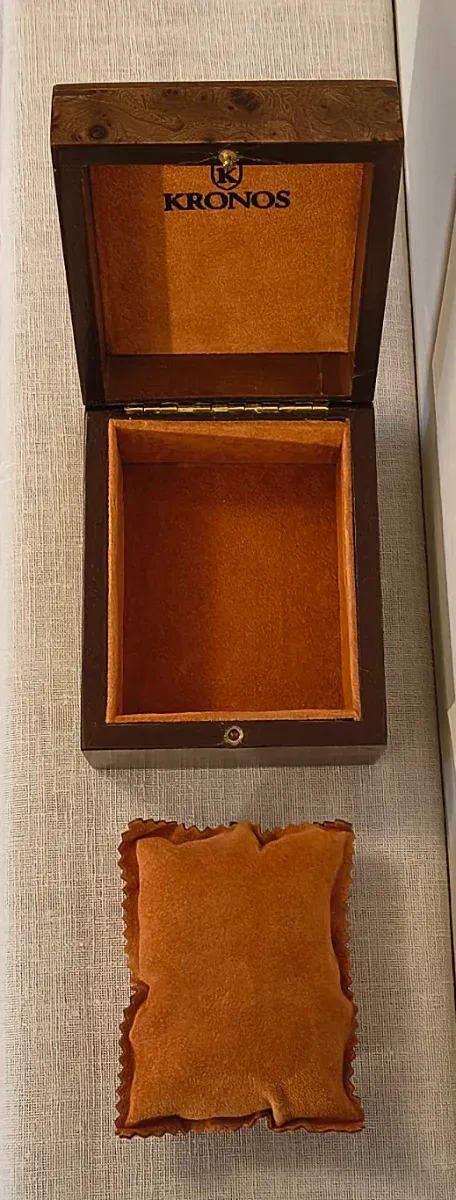 SCATOLA IN LEGNO RELOJ KRONOS.VUOTA.VINTAGE.11x9