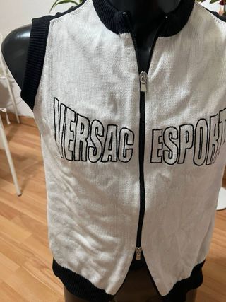 Chaleco Versace Jeans Couture Blanco y Negro