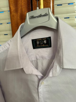 Camisa Royal Oak Hombre Manga Larga azul claro