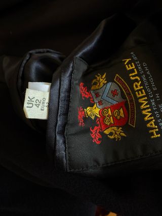 Abrigo 100% Cachemira HAMMERSLEY Negro