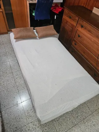 Sofá Cama Negro Tela