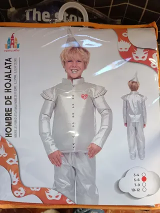 Disfraz Niño Hombre de Hojalata Talla 5-6 NUEVO