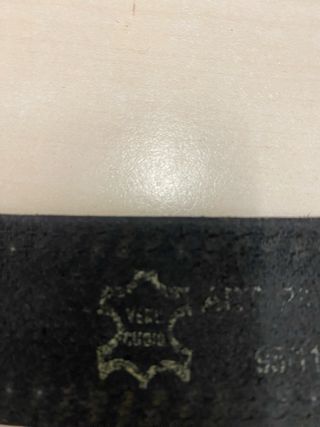 Cintura uomo pelle nera 1,19m