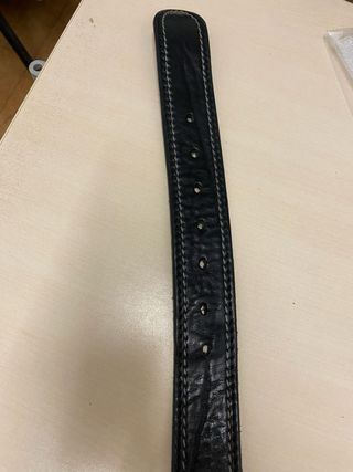 Cintura uomo pelle nera 1,19m