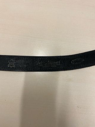 Cintura uomo pelle nera 1,19m