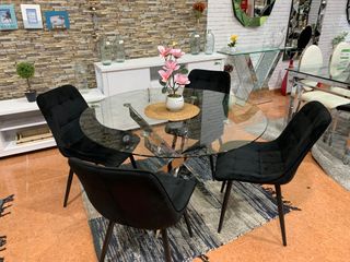 Mesa Comedor Cristal DT-601 SIN SILLAS