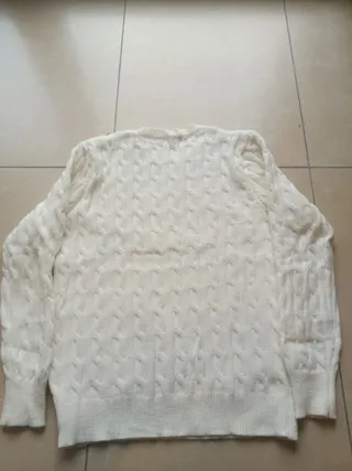 Maglione Bianco Polo Ralph Lauren Taglia M