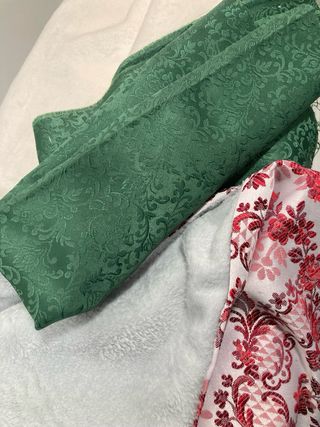 Mantón Fallera Rojo y Blanco