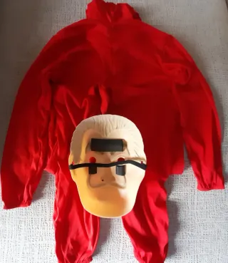 Disfraz Atracador Niño Talla 10-12 con máscara