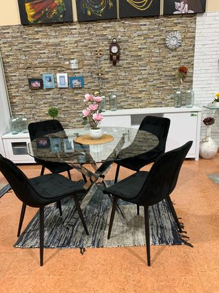 Mesa Comedor Cristal DT-601 SIN SILLAS