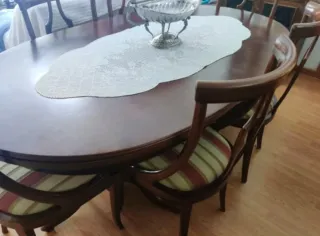 Mesa Comedor Extensible + 6 Sillas