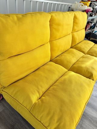 Sofá Cama Amarillo Reclinable Modelo veka