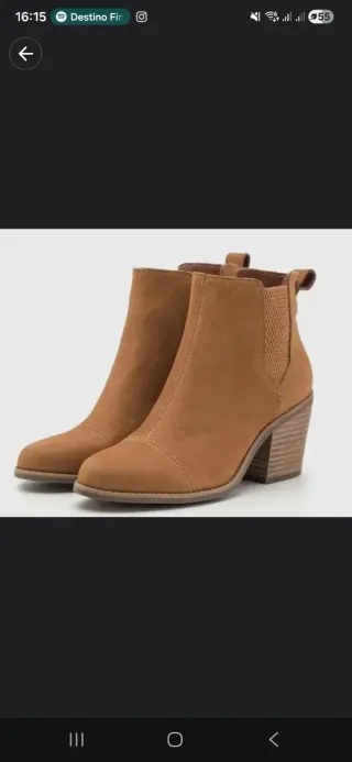 Botines marrones de taco