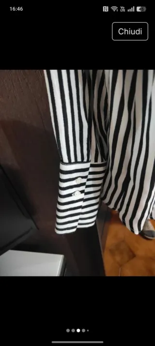 Camicia Zara Donna S Cotone Righe