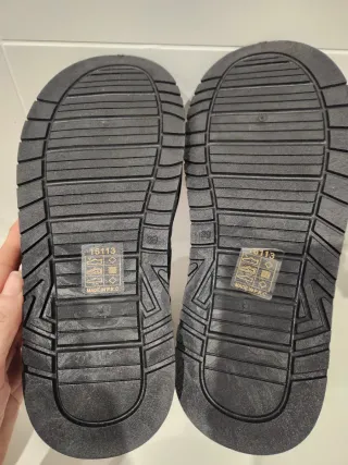 Botines negros acolchados talla 39