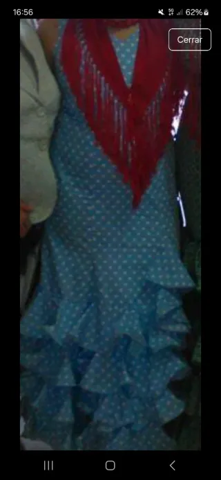 Vestido de flamenca niña talla 10-12