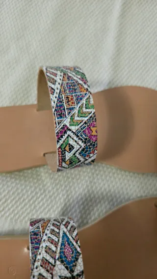 Sandali greci in pelle