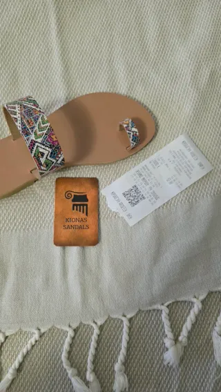 Sandali greci in pelle