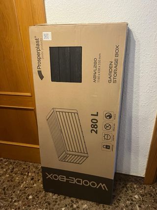 ¡S. OFERTA HOY! Baúl exterior de jardin 280L Nuevo