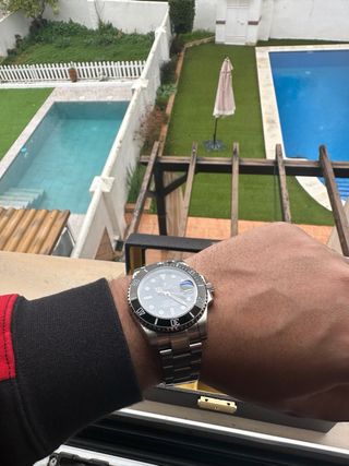 Reloj Rolex Submariner Negro/Plateado